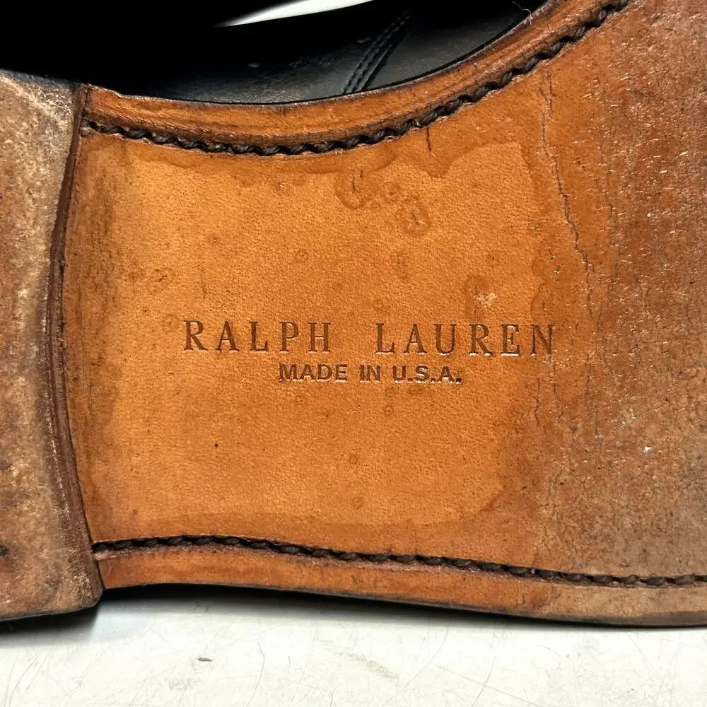 VGUC Allen Edmonds x Polo Ralph Lauren Chukka Boot Black Calf Made in USA 12 D